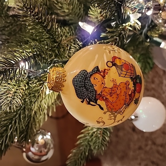 Vintage Glass West German Ornaments, Set of 2 - Picture 2 of 6